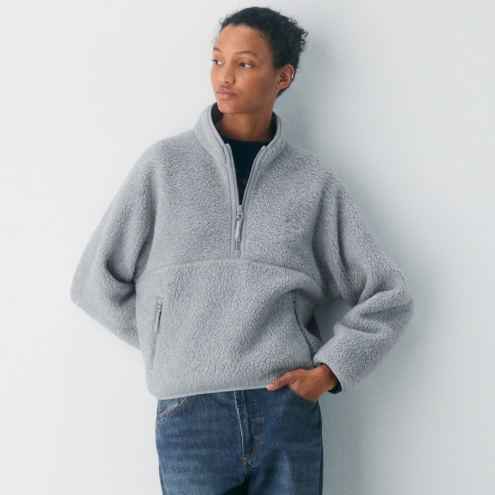 ARITZIA TNA POLARTRC 1/4 QUARTER ZIP THERMAL PRO PULLOVER